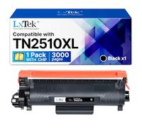 LxTek TN2510XL TN2510 Toner pour Brother TN2510 Compatible avec Brother MFC-L2800DW Toner 2510 TN 2510 TN-2510 TN 2510 XL pour MFC-L2860DWE MFC-L2827DW MFC-L2835DW DCP-L2620DW Noir