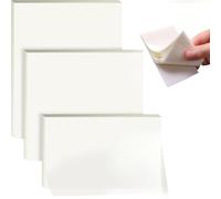 Lxtness 300 PCS Transparent Sticky Notes, 3 Tailles Notes Autocollantes Transparentes, Set de Notes Adhésives Réutilisables, Étanche, Pour Bureaux, Ménages et les Etudiants