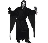 LXUBDXY Scream Deguisement, Unisex Ghostface Costume avec Scream Masque, Ceinture, Gants et Couteau Factice, Costume Halloween Adulte, pour Halloween, Carnaval, Cosplay Party (M)