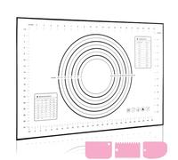 LXUDN Tapis de Cuisson Silicone 70 * 50cm, Silpat Antiadhésif, Tapis Silicone Patisserie Avec Marques de Mesure, Plaque Silicone Patisserie Avec Fond Antidérapant(Ferreux+Grattoir), DD-290