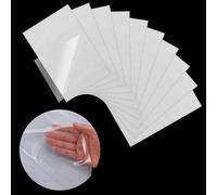 LXUEJIE Lot de 10 films adhésifs double face à repasser - A4 - En non-tissé - À repasser - 20 x 30 cm - Thermocollant - Patch double face - Pour vêtements - Tissu d'Inerfacing pour couture et