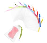 LXUEJIE Lot de 20 sachets à savon avec cordon de serrage coloré - Pour savon solide - Pour le bain, le nettoyage du visage, le corps