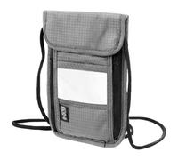 LXUEJIE Pochette tour de poitrine avec protection RFID, anti-vol unisexe, étanche, pour passeport, cartes de crédit, smartphone, pièces de monnaie, noir, gris, 19 x 14,5 cm, Moderne