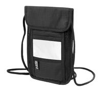 LXUEJIE Pochette tour de poitrine avec protection RFID, anti-vol unisexe, étanche, pour passeport, cartes de crédit, smartphone, pièces de monnaie, noir, Noir , 19 x 14,5 cm, Moderne