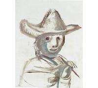 LXURY Affiches célèbres de Pablo Picasso《Le Jeune Peintre》Peinture sur Toile Pablo Picasso estampes Illustration Art Mur Décoration Moderne Photo 30x50cm sans Cadre