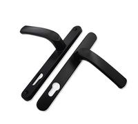 LXURY Poignée de Porte en Alliage d'aluminium, 1 lot, Noir et Blanc, 85 mm, 92 mm, entraxe 193 mm, 115 mm(Black 92x193)