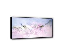 LXURY Zao Wou-Ki Tableaux Septembre-Octobre 2003" Affiche d'art célèbre Impression sur toile Prêt à accrocher Art mural abstrait pour salon 30x60 cm Encadré noir