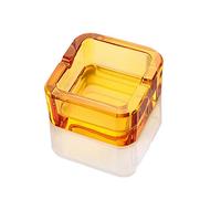 Lxuwbd-cristal petit cendrier simple et tendance (jaune transparent, 1)