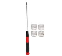 LXWalibrex 4 Boutons de Volume et de tonalité pour Guitare, Boutons à dôme pour Guitare électrique, Capuchon de potentiomètre en Plastique Transparent avec Tournevis à Fente pour Une