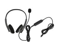 LXWalibrex Casque pour Centre d’appels, écouteurs de Service Client avec Micro à réduction de Bruit, Communication vocale HD, Conception protectrice pour l’Audition, Bandeau rétractable (Type-C)