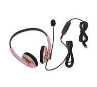 LXWalibrex Casque pour Centre d’appels, écouteurs de Service Client avec Micro à réduction de Bruit, Communication vocale HD, Conception protectrice pour l’Audition, Bandeau rétractable (Type-C)