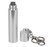 LXWalibrex Façonneur de Pointe de Queue de Snooker Portable, Outil de réparation de Queue avec chaîne métallique, façonneur de Pointe en Alliage d’Aluminium anodisé pour Joueurs de Billard, (Argent)