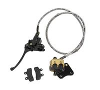 LXWalibrex Front Disc Brake Master Caliper with Pad Assembly, Replacement for Jetmomo 50cc-125cc Dirt Bike, Stainless Steel + Ceramic Caliper, 43.5 mm Mounting Spacing, for Taotao Roketa SSR