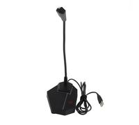 LXWalibrex Microphone de Bureau à condensateur USB à col de Cygne, Microphone à col de Cygne pour Ordinateur avec éclairage RGB, Captation sonore omnidirectionnelle à 360 degrés, Mise en