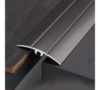 LXWKAI Bande de recouvrement de Joint de Sol en Aluminium, Bande de Transition de seuil antidérapante pour raccorder Les sols inégaux et Les seuils de Tapis (D, 1 m/39 po)