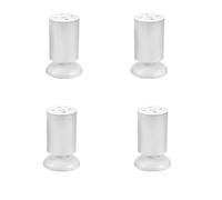 LXWKAI Pieds de Meuble en Acier Inoxydable, Pieds de canapé en métal, 4 pièces, pour Table Basse, Table à Manger, Table de Chevet, Hauteur réglable, 6 cm x 25 cm, Argent