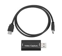 Lxwraptorial HD Multimedia Interface to USB Video Capture Card, 4K 1080P 30FPS Audio Video Capture Card for Live Streaming, Teaching & Medical Imaging, Compact ABS Metal Design with 15m Cable