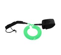 Lxwraptorial Laisse de Poignet enroulée en TPU pour Bodyboard, Laisse de Surf pour Le Bodyboarding, Bobine de 10 Pieds de diamètre 7 mm avec Sangle Ajustable rembourrée, Accessoire de Surf (Verte)