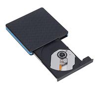 Lxwraptorial Lecteur DVD Externe, graveur CD/DVD USB 3.0, Lecteur Optique Plug and Play avec Prise en Charge de l’USB-C et de l’USB 2.0 pour Ordinateur Portable et PC de Bureau, Compatible avec