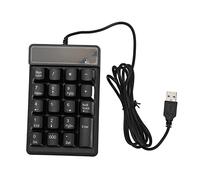 Lxwraptorial Pavé numérique Filaire, pavé numérique à 19 Touches en Forme de U, Clavier Compact Noir USB Plug-and-Play pour Ordinateur Portable, PC et Bureau, Compatible avec 7/8/10/11