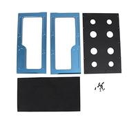 Lxwraptorial Station de réparation pour Voitures RC, Support de Travail sans Fil pour modèles 1/10 et 1/8, Plateforme d’Assemblage en Alliage d’Aluminium avec Tampon adhésif, Compatible avec (Bleue)
