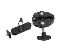 Lxwraptorial Support de Fixation Super caméra, Adaptateur Multifonction à Double rotule avec Bras articulé 360°, Filetage mâle 1/4 Pouce pour caméras, éclairages, moniteurs, sur Tables, tuyaux,