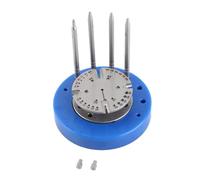 Lxwraptorial Support pour roue d’équilibre du mouvement de montre, support professionnel de maintien du balancier et du spiral, outil d’horlogerie en alliage et plastique avec poinçons à