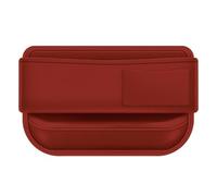 LXWUVIDD Boîte Rangement Siège Écart Voiture pour Audi A3 Sportback (8Y) 2020-2025, Siège D'auto Organisateur Voiture Cuir Accessoire Voiture,Deep Red