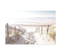 LXWWW Mer du Nord Dunes Mer Paysage Chemin Mur Art Toile Affiche et Impression Photos Salon Maison Décoration Intérieure 60x80 cm sans Cadre