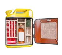 Lxwyq Mini-Bar à Boissons, Petits casiers de Rangement personnalisés pour Whisky en Fer et Bois « Ma Grotte, Mes règles » pour Homme, Papa, Mari, Petit ami, Patron