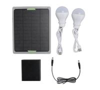 Lxwythozoan Ampoules solaires d’extérieur, lampes de camping LED portables et rechargeables, éclairages étanches pour tente avec panneau solaire de 20 W, pour l’éclairage d’urgence à domicile,