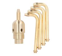 Lxwythozoan Buse de Fontaine rotative, tête de pulvérisation en Laiton à 4 Bras pour Fontaine d’Eau, arroseur Automatique Rotatif à Angle réglable, idéal pour la décoration des bassins de (g1in)