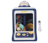 Lxwythozoan Mini Machine à poupées Griffes à Motif Spatial Lapin, Jouet électronique Lumineux et Musical pour Enfants, Jeu d’ interactif avec Commande à Deux leviers, idéal pour Les (Bleue)