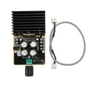 Lxwythozoan Module d’amplificateur de puissance numérique TDA7377, carte d’amplificateur stéréo à deux canaux 2 x 35 W avec entrée 3,5 mm et protection contre les surcharges, pour enceintes