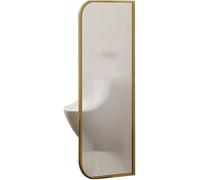 LXXW Cloison de séparation for urinoir, cloison de Salle de Bain en Panneaux de Verre translucides, cloison de Toilette Murale(Gold,40x100 cm)