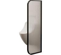 LXXW Cloison de séparation for urinoir, cloison de Salle de Bain en Panneaux de Verre translucides, cloison de Toilette Murale(Black,40x120 cm)