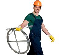 LXXW Déboucheur de canalisations en acier : un outil for éliminer les blocages dans des hôtels, restaurants, extérieures et regards(5 cm/2 in,L 10 m/33 ft)