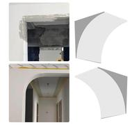 LXXW Kit d'arche de porte arrondi Kits d'arc for portes arrondies en cloison sèche, moulures décoratives à peindre, 2 pièces, raccords décoratifs plâtre(8x8x8"(20.5x20.5x20.5cm))