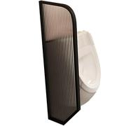 LXXW Séparateur d'urinoir Mural, écran de confidentialité for urinoir for Hommes, écran de Protection for cloison de Salle de Bain(Black,40x120 cm)