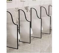 LXXW Séparateur d'urinoir translucide Mural, for la Protection de la Vie privée dans Les écoles maternelles(Black)