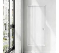 LXXW Trappe d'accès Panneau d'accès panneau de porte en métal blanc avec serrures à clés, au climatiseur insonorisée pour cloisons sèches et plafonds(40x85cm/16x34in)