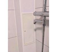 LXXW Trappe d'accès Panneau d'accès Robinet de douche Vides sanitaires Porte, mur plomberie Trappe Plaque service pour cloisons sèches et plafonds(15x15cm/6x6in)