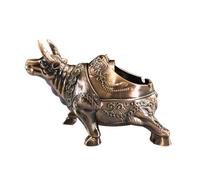 LXYAYY Cendrier en Alliage de Zinc en Forme de Buffle, cendrier en métal créatif Tendance pour la décoration de la Maison ou du Bureau, Cadeau pour Homme