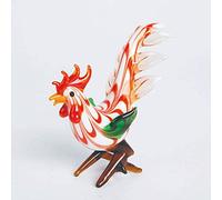 LXYAYY Coq en cristal fait à la main - Cadeaux d'anniversaire - Décoration d'intérieur - Petites décorations (couleur : rouge)