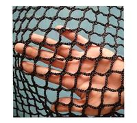 LXYAYY Filet de sécurité, filet anti-chute décoratif, noir, 4 mm/4 cm, filet de sécurité pour balcon, filet d'escalade pour enfants (0,8 x 4 m)