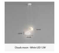 LXYAYY Lampe Suspendue à LED pour Chambre d'enfant, luminaire décoratif pour Chambre à Coucher, luminaire Suspendu à Longue Ligne pour garçon et Fille, éclairage Moderne(Clouds)
