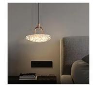 LXYAYY Lampe Suspendue à tête Unique à LED de Luxe Italienne, Lustre Moderne et Simple pour Restaurant, Lampe d'ambiance de Chevet pour Chambre à Coucher, éclairage Moderne(25cm)