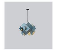 LXYAYY Lampe Suspendue en Acrylique Moderne pour Maison, Salon, Plafond, lumières décoratives, E27, Bureau, Chambre à Coucher, éclairage, Lustre, Lampe Suspendue Moderne(Blue,60cm)