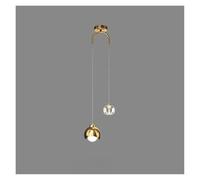 LXYAYY Lampe Suspendue en Cristal Simple et Moderne, Lampe de Chevet de Chambre à Coucher de Luxe, Lampe Suspendue Nordique Minimaliste à Longue Ligne, décoration de Salon