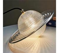 LXYAYY Lampe Suspendue en Forme de Soucoupe Volante en Verre Nordique, luminaire Simple et Moderne, idéal pour Un Bar, Un Restaurant, Une Chambre à Coucher (35cm)